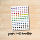DOODLES-35 || YOGA MAT doodle planner stickers