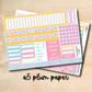 PLUM-A5-APR160 || EGG HUNT A5 Plum Paper April Monthly Kit