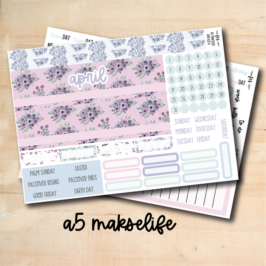 A5ML-APR161 || COTTAGE GARDEN A5 MakseLife April Monthly Kit