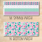 a pair of washi tapes with different patterns on them