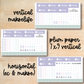 KIT-161 || COTTAGE GARDEN weekly planner kit for Erin Condren, Plum Paper, MakseLife and more!