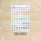 DOODLES-14 || SCALE doodle planner stickers