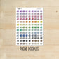 DOODLES-15 || PHONE doodle planner stickers