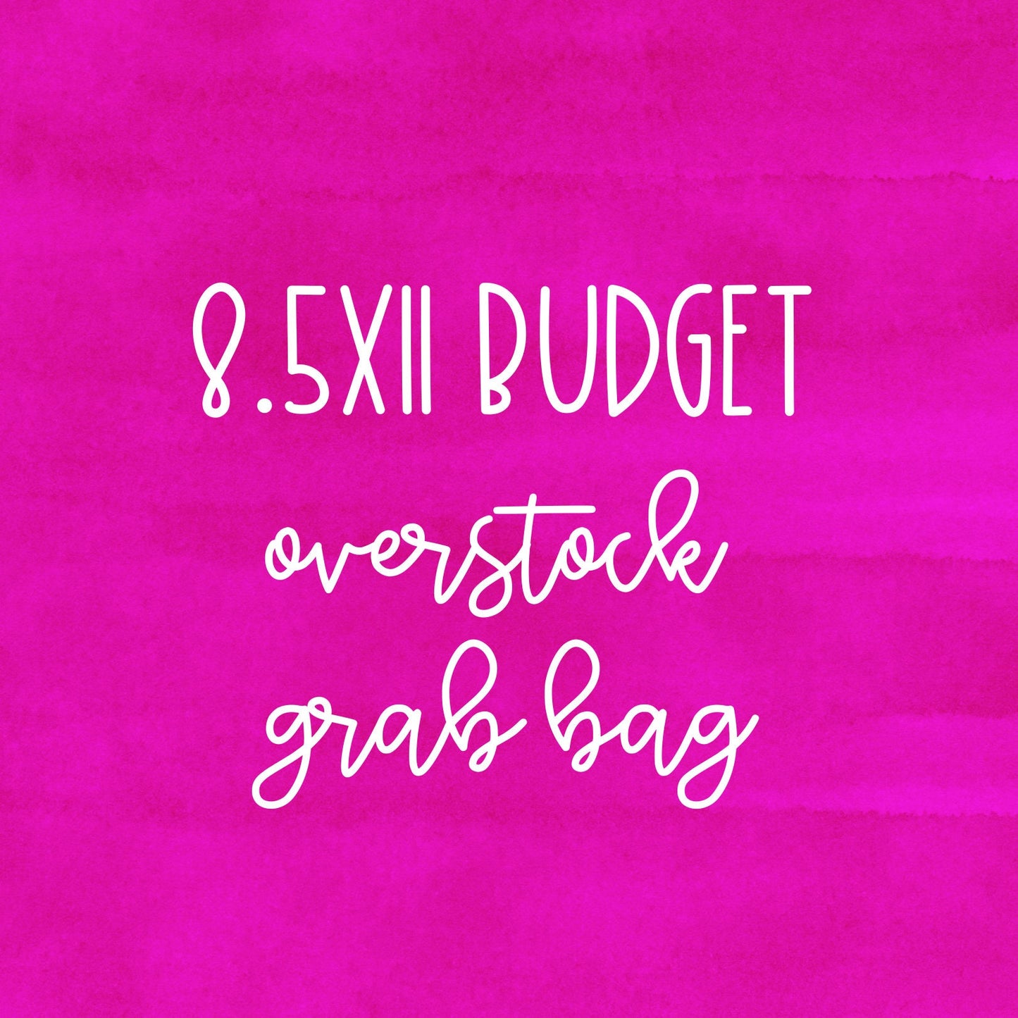 8.5x11 Budget Overstock || 8.5x11 Budget Kits Overstock grab bag