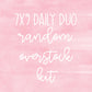 7x9 Daily Duo Random Overstock Kit
