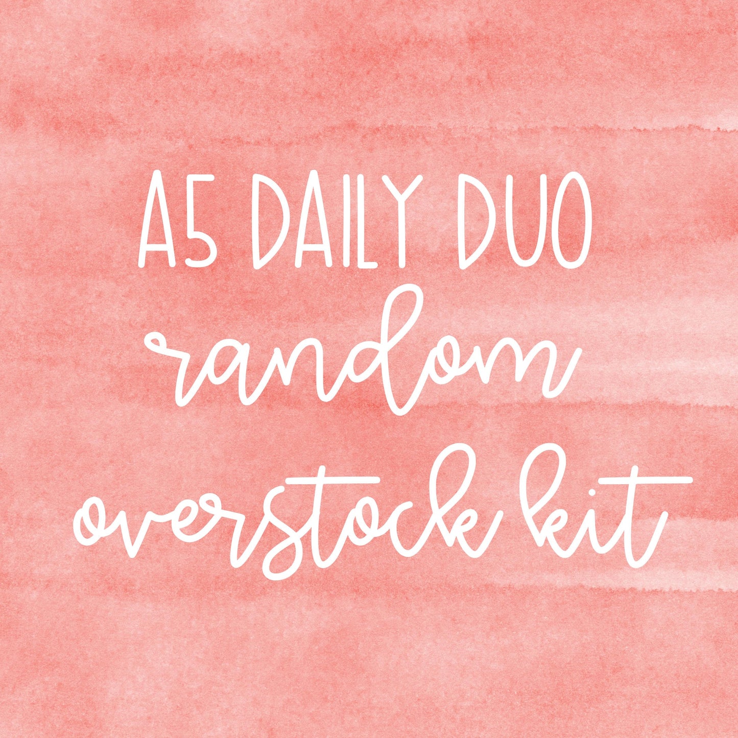 A5 Daily Duo Random Overstock Kit