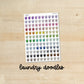 DOODLES-19 || LAUNDRY doodle planner stickers