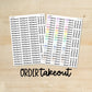 S-A-31 || ORDER TAKEOUT script stickers