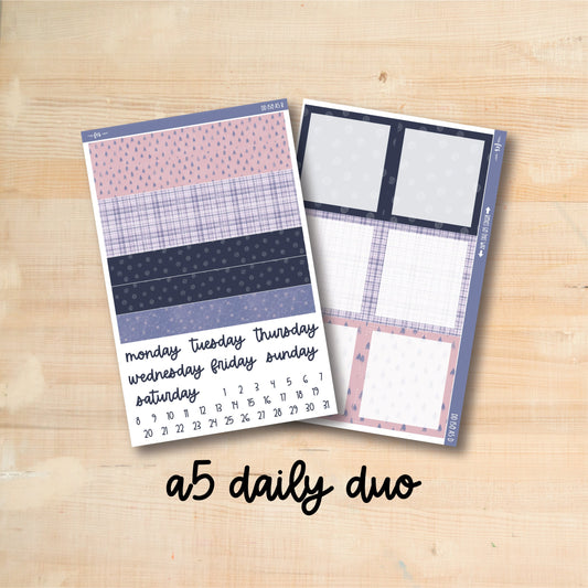 A5 Daily Duo 150 || FIRST SNOW A5 Erin Condren daily duo kit