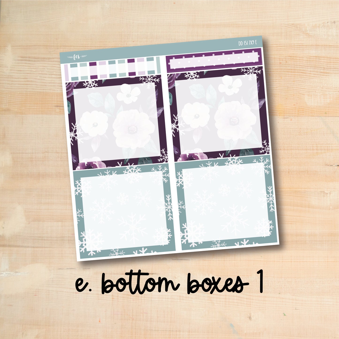 7x9 Daily Duo 151 || SNOWY BLOSSOMS 7x9 Daily Duo Kit