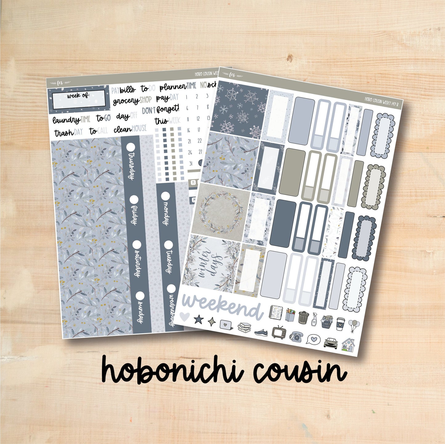 HC Weekly 149 || WINTER DAYS Hobonichi Cousin Weekly Kit