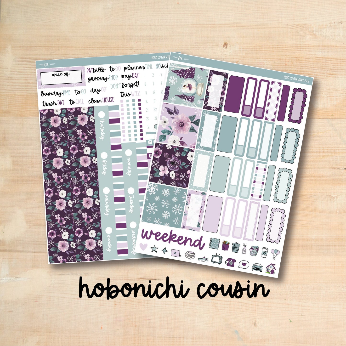 HC Weekly 151 || WINTER BLOSSOMS Hobonichi Cousin Weekly Kit