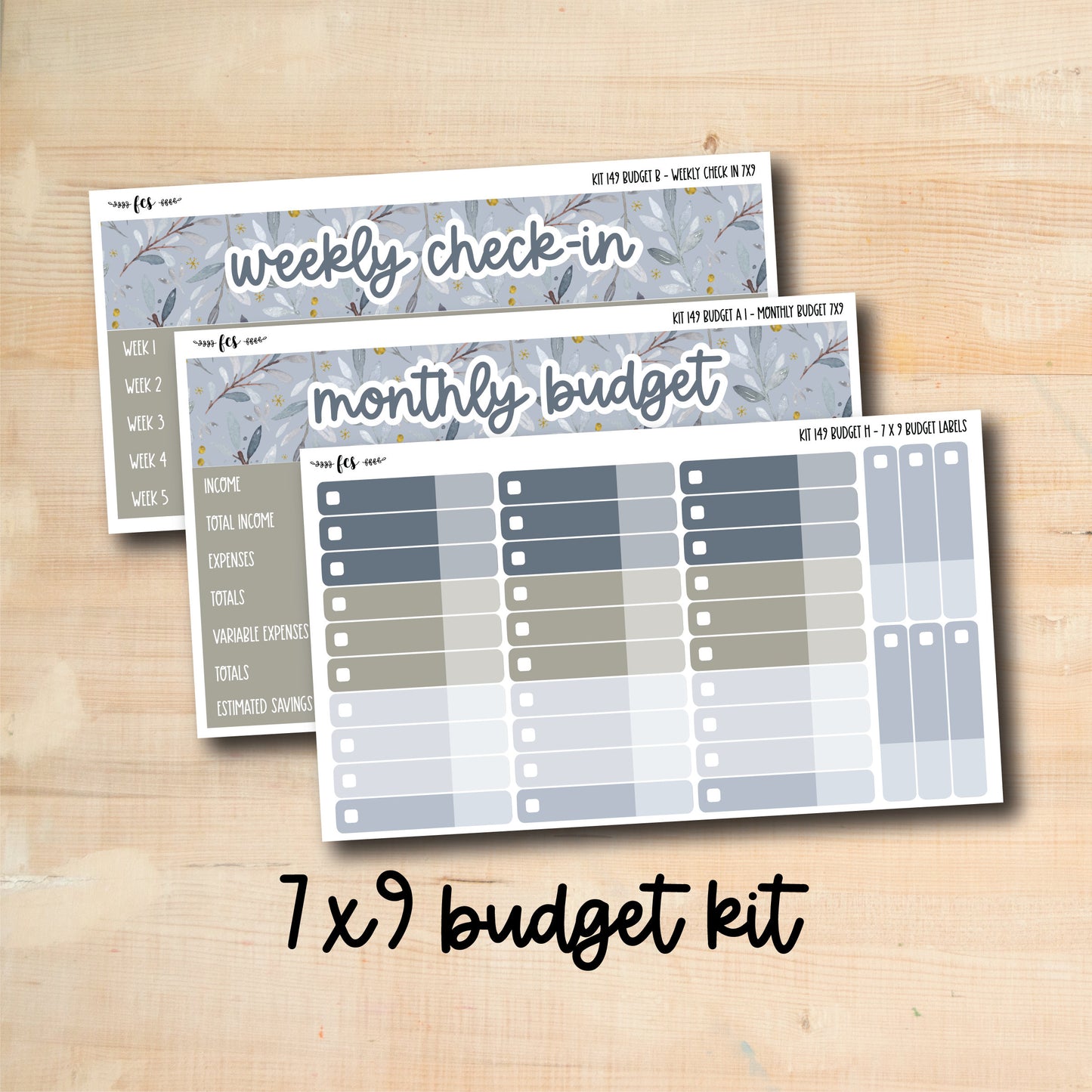BUDGET-149 || WINTER DAYS 7x9 budget kit