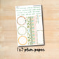 7x9 Plum NOTES-MAR157 || SPRING FLOWERS 7x9 Plum Paper March notes page