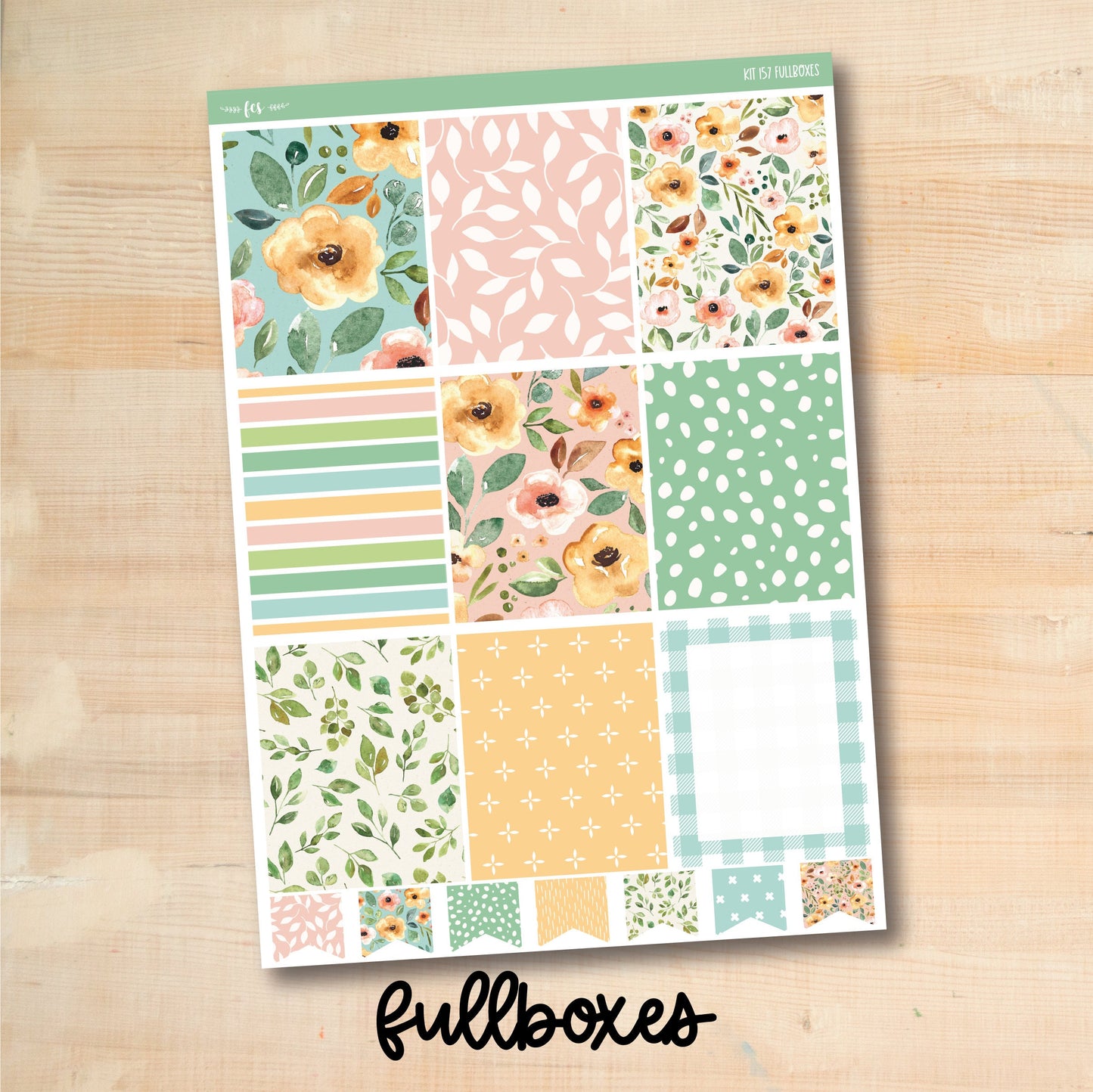 KIT-157 || SPRING FLOWERS weekly planner kit for Erin Condren, Plum Paper, MakseLife and more!