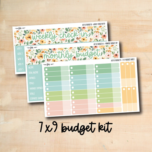 BUDGET-157 || SPRING FLOWERS 7x9 budget kit