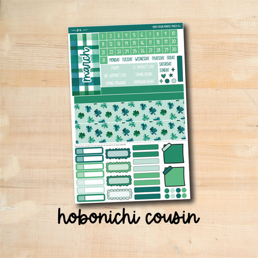 HC-MAR156 || LUCKY March Hobonichi Cousin monthly kit