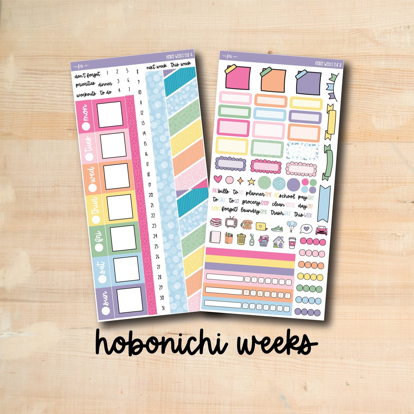 HW 158 || SPRING RAINBOW Hobonichi Weeks Kit