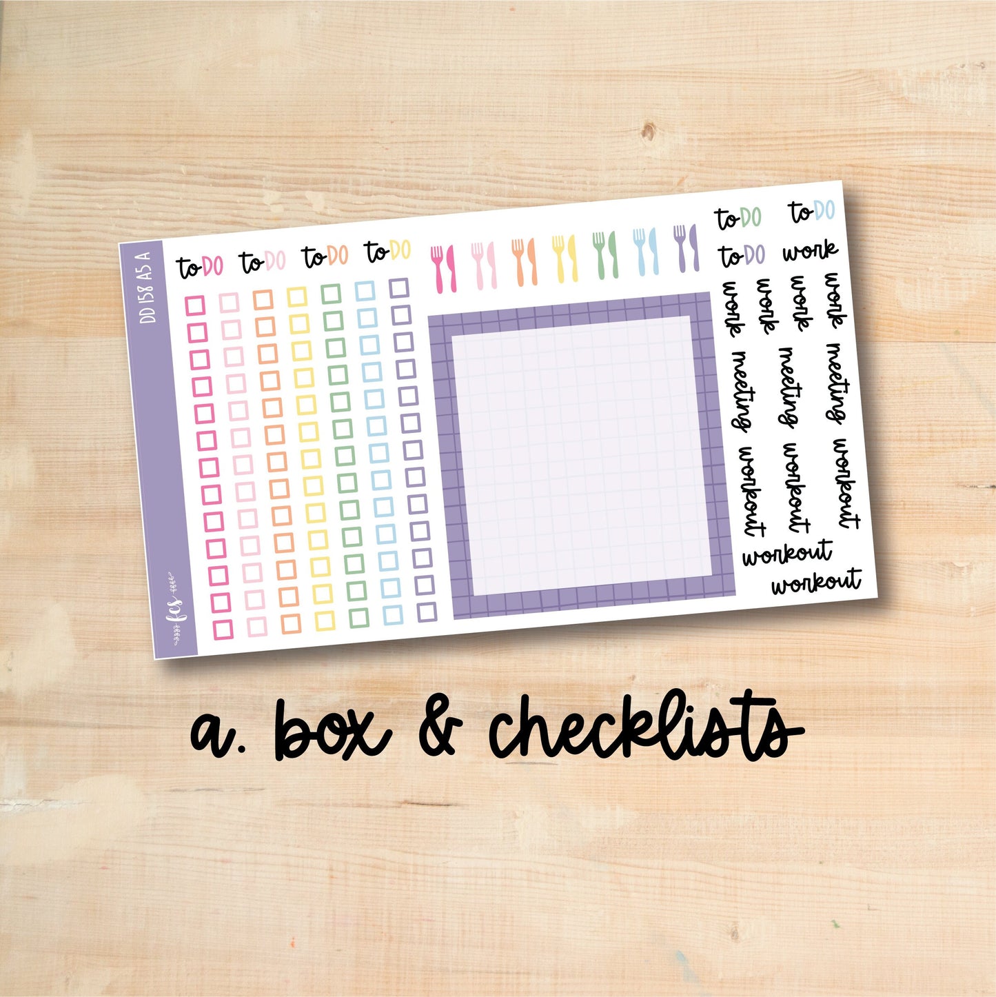 A5 Daily Duo 158 || SPRING RAINBOW A5 Erin Condren daily duo kit
