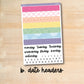 A5 Daily Duo 158 || SPRING RAINBOW A5 Erin Condren daily duo kit