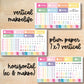 KIT-158 || SPRING RAINBOW weekly planner kit for Erin Condren, Plum Paper, MakseLife and more!