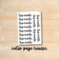 S-B-09 || THIS MONTH notes page header script stickers