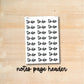 S-B-15 || TO DO notes page header script stickers