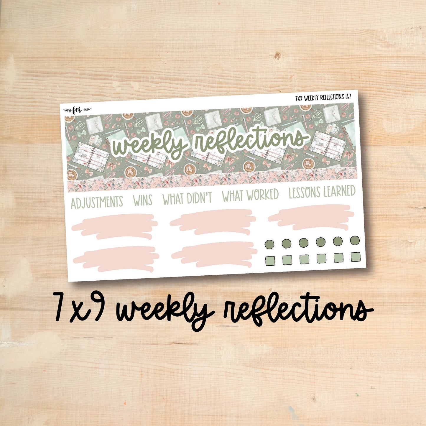 7x9-WR-167 || PLANNER LIFE 7x9 MakseLife Weekly Reflections