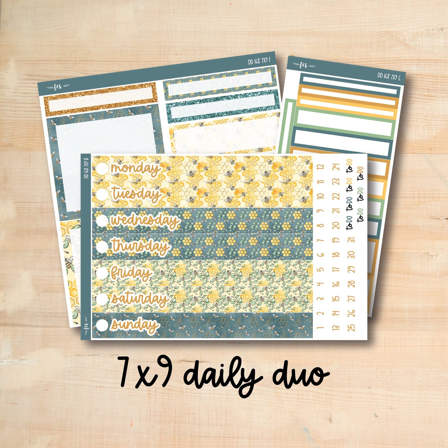 7x9 Daily Duo 168 || BEE HAPPY 7x9 Daily Duo Kit