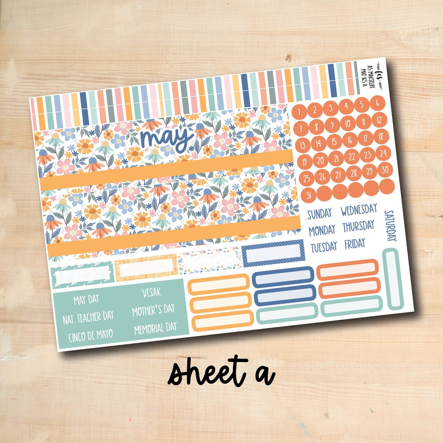 A5ML-MAY165 || BEAUTIFUL DAY A5 MakseLife May Monthly Kit