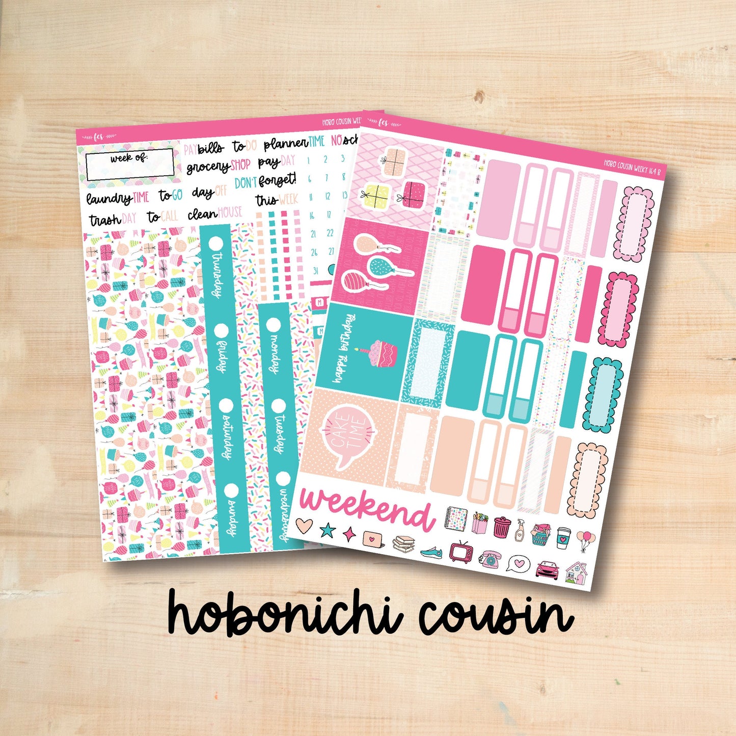 HC Weekly 164 || BIRTHDAY PARTY Hobonichi Cousin Weekly Kit