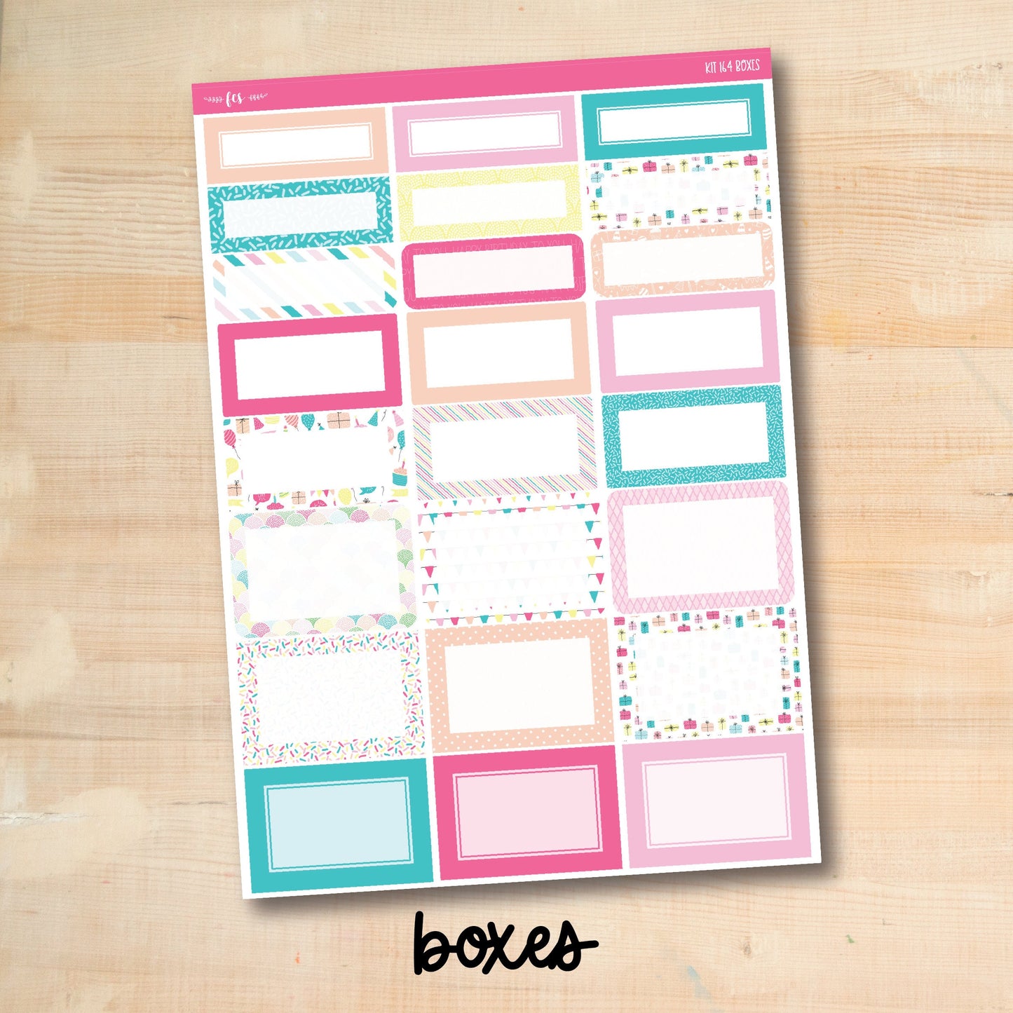 KIT-164 || BIRTHDAY PARTY weekly planner kit for Erin Condren, Plum Paper, MakseLife and more!