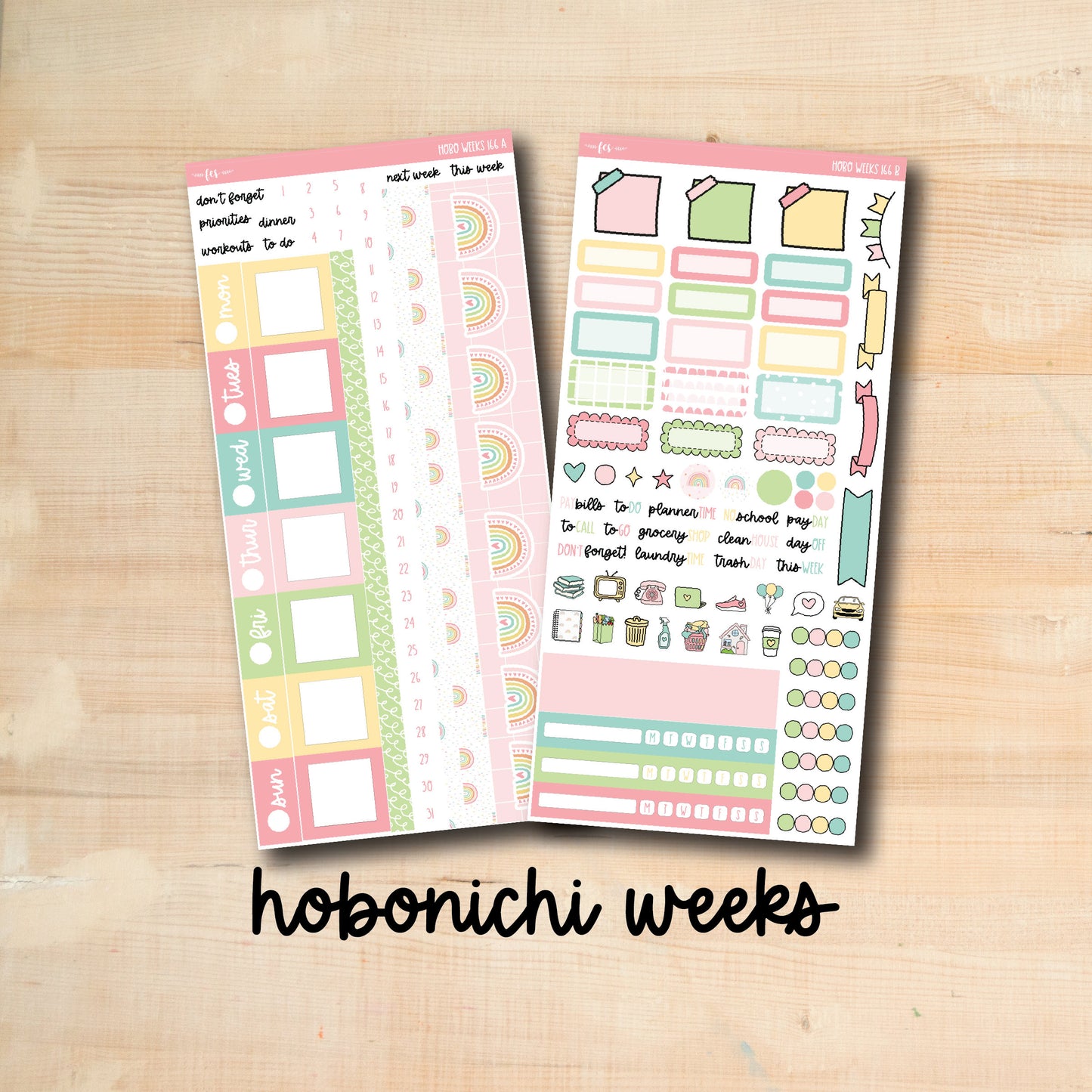 HW 166 || SUNNY SKIES Hobonichi Weeks Kit