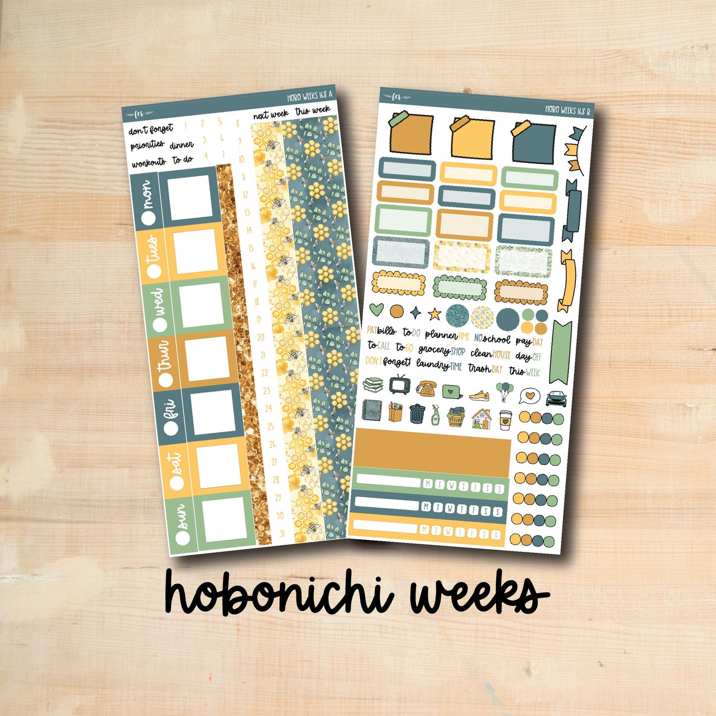 HW 168 || BEE HAPPY Hobonichi Weeks Kit