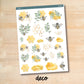 KIT-168 || BEE HAPPY weekly planner kit for Erin Condren, Plum Paper, MakseLife and more!