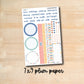 7x9 Plum NOTES-MAY165 || BEAUTIFUL DAY 7x9 Plum Paper May notes page