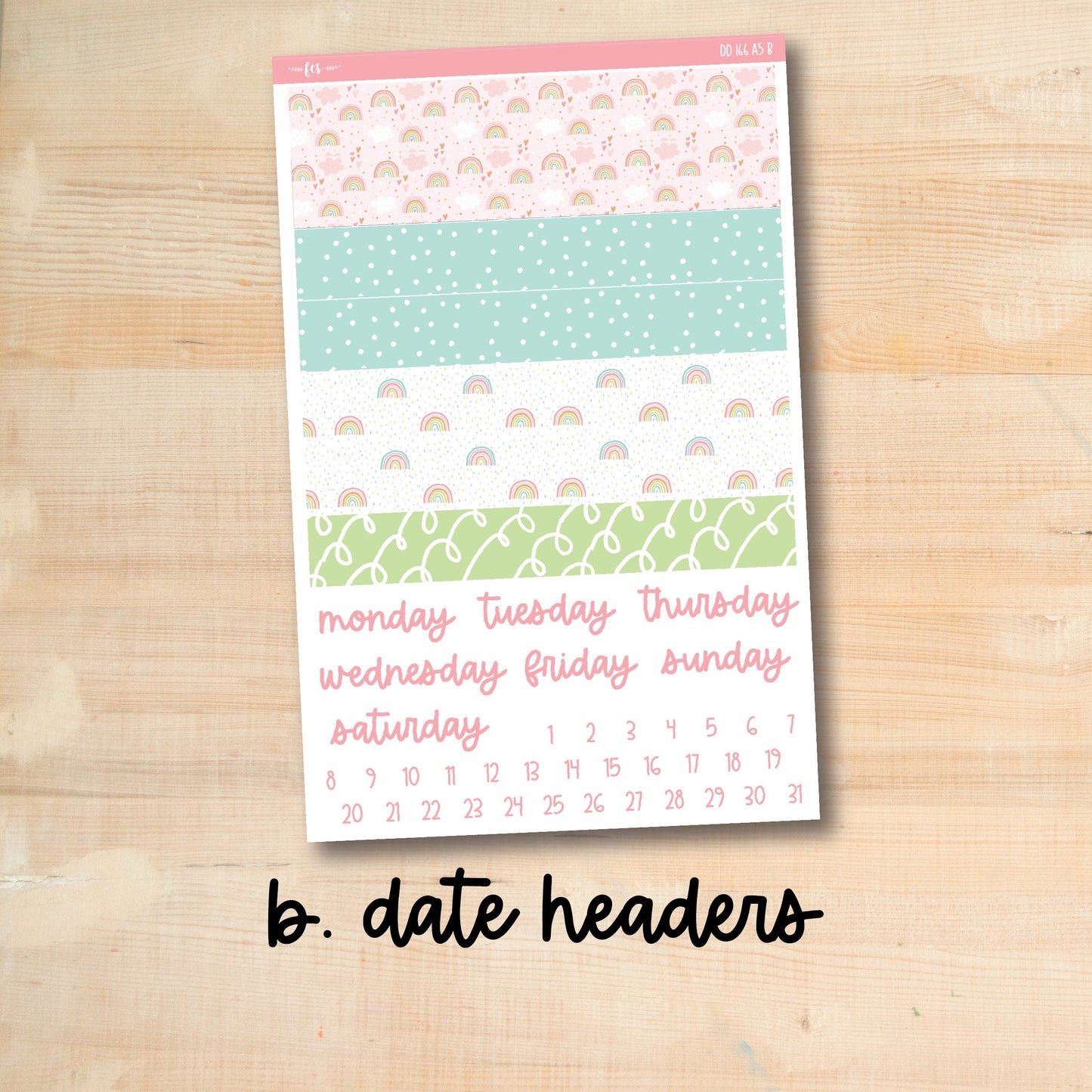 A5 Daily Duo 166 || SUNNY SKIES A5 Erin Condren daily duo kit