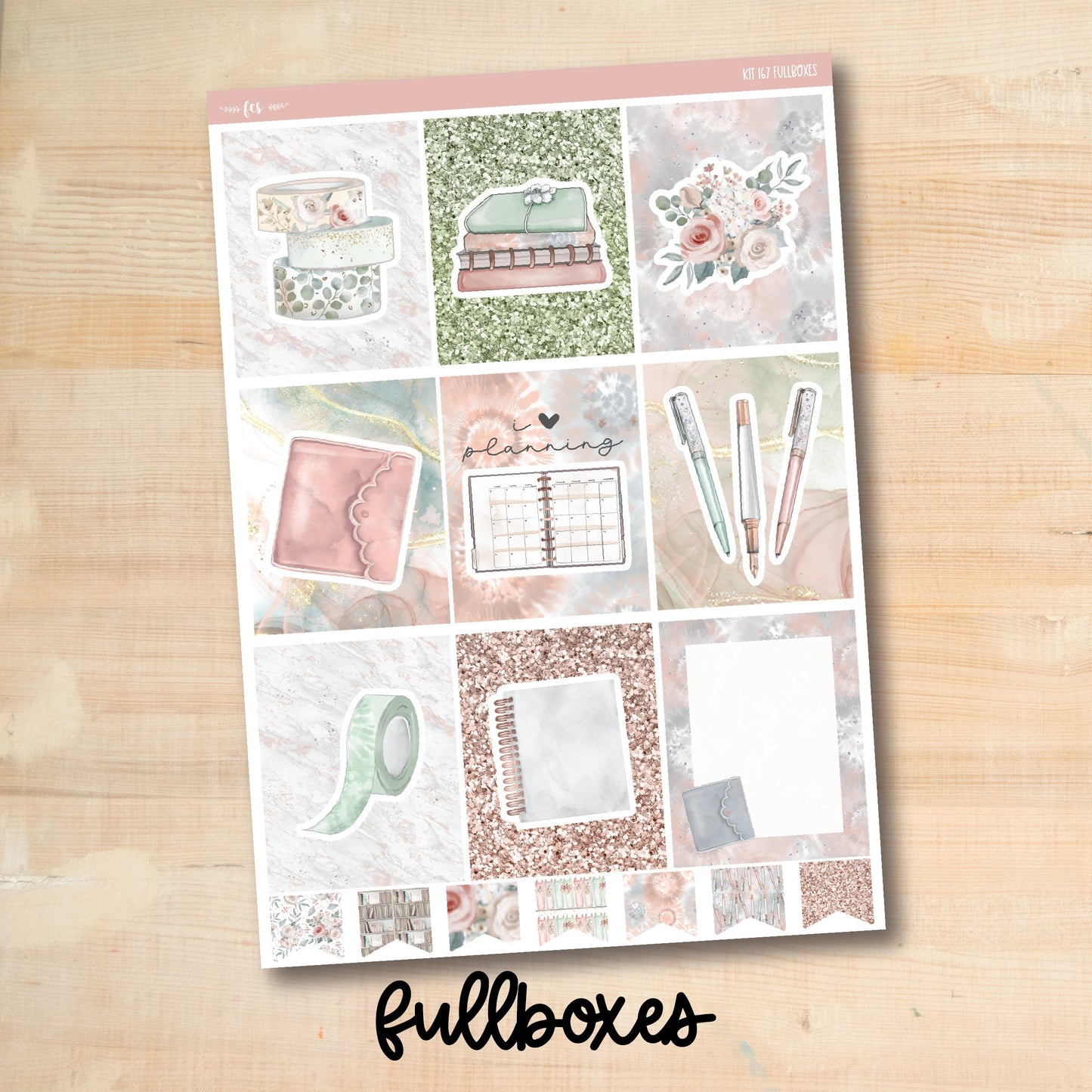 KIT-167 || PLANNER LIFE weekly planner kit for Erin Condren, Plum Paper, MakseLife and more!