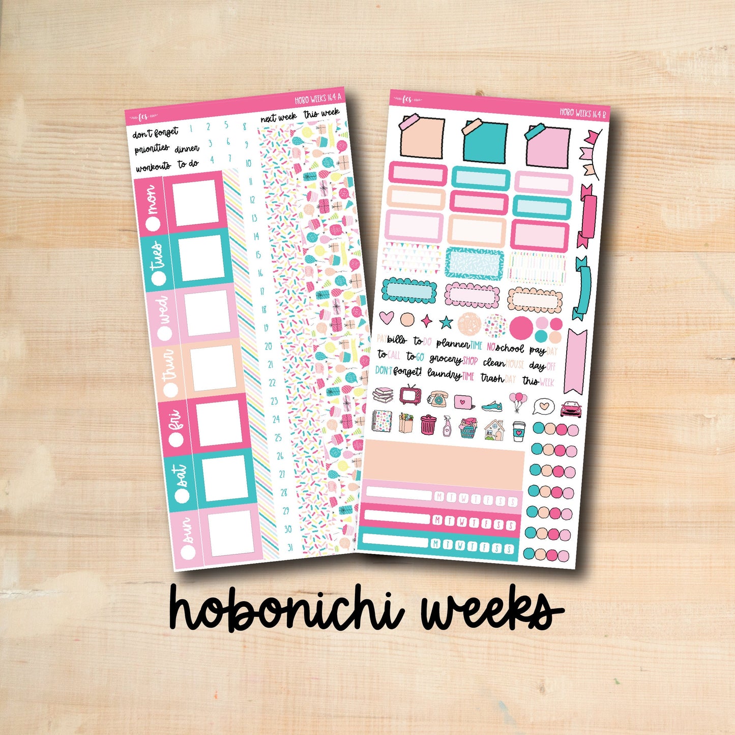 HW 164 || BIRTHDAY PARTY Hobonichi Weeks Kit