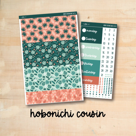 HC Daily 169 || TROPICAL LEAVES Hobonichi Cousin Daily Kit
