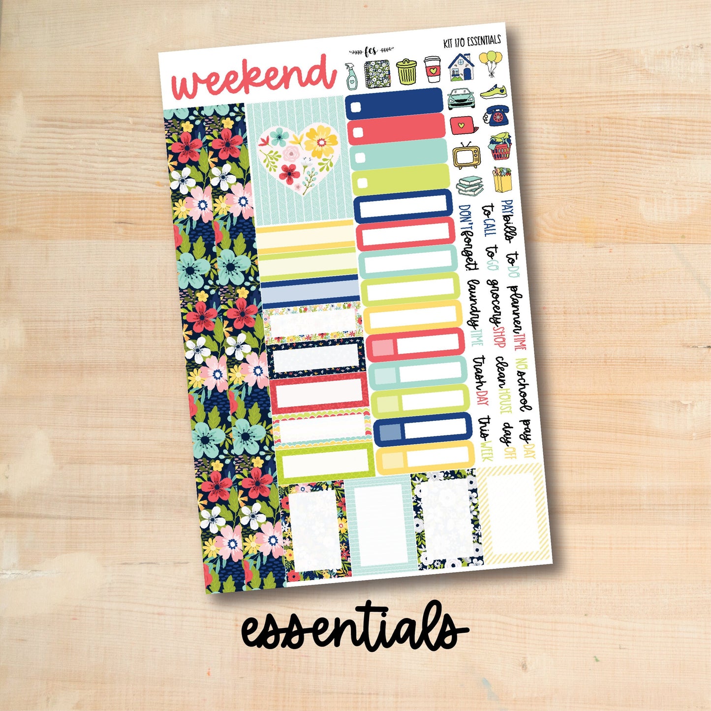 KIT-170 || HAPPY SUMMER weekly planner kit for Erin Condren, Plum Paper, MakseLife and more!