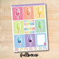 KIT-172 || RAINBOW POPSICLES weekly planner kit for Erin Condren, Plum Paper, MakseLife and more!