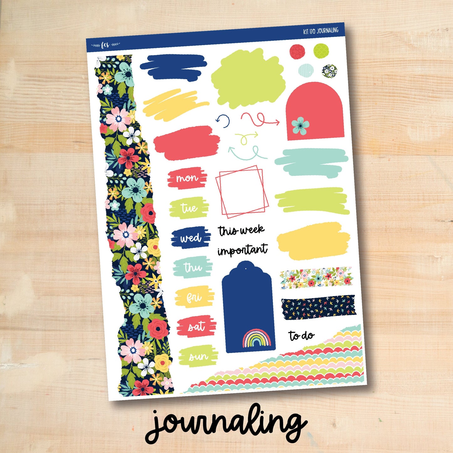 KIT-170 || HAPPY SUMMER weekly planner kit for Erin Condren, Plum Paper, MakseLife and more!