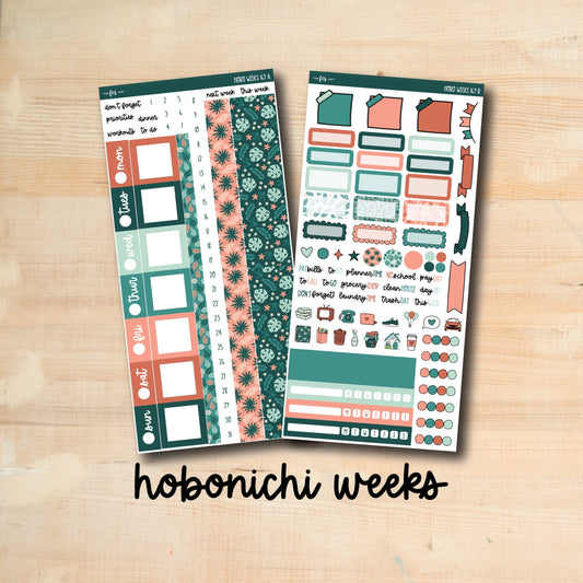 HW 169 || TROPICAL LEAVES Hobonichi Weeks Kit