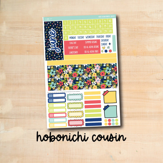 HC-JUNE170 || HAPPY SUMMER June Hobonichi Cousin monthly kit