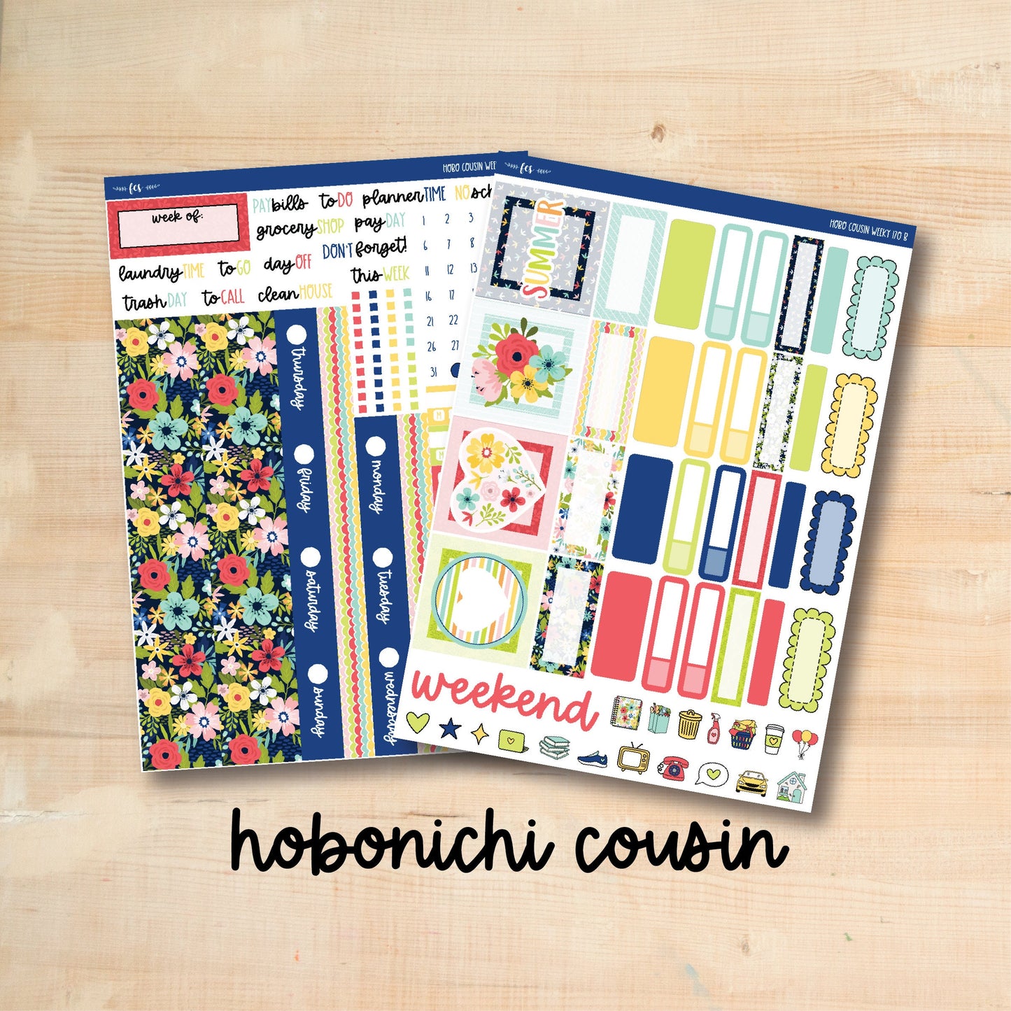 HC Weekly 170 || HAPPY SUMMER Hobonichi Cousin Weekly Kit
