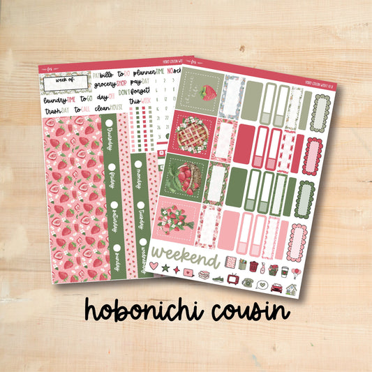 HC Weekly 171 || BERRY SWEET Hobonichi Cousin Weekly Kit