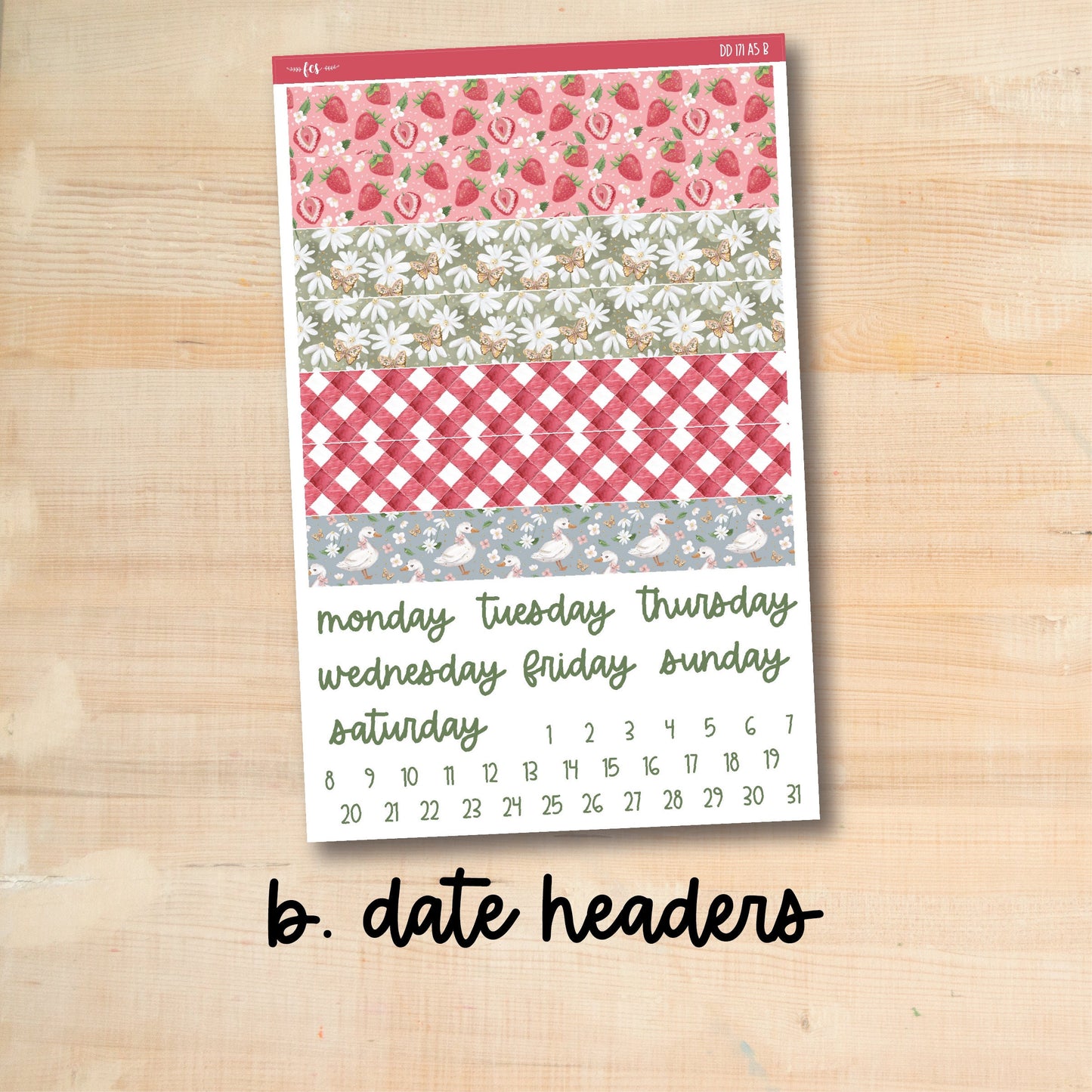 A5 Daily Duo 171 || BERRY SWEET A5 Erin Condren daily duo kit