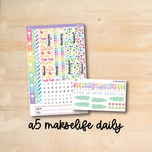 ML Daily 172 || RAINBOW POPSICLES A5 MakseLife Daily Kit