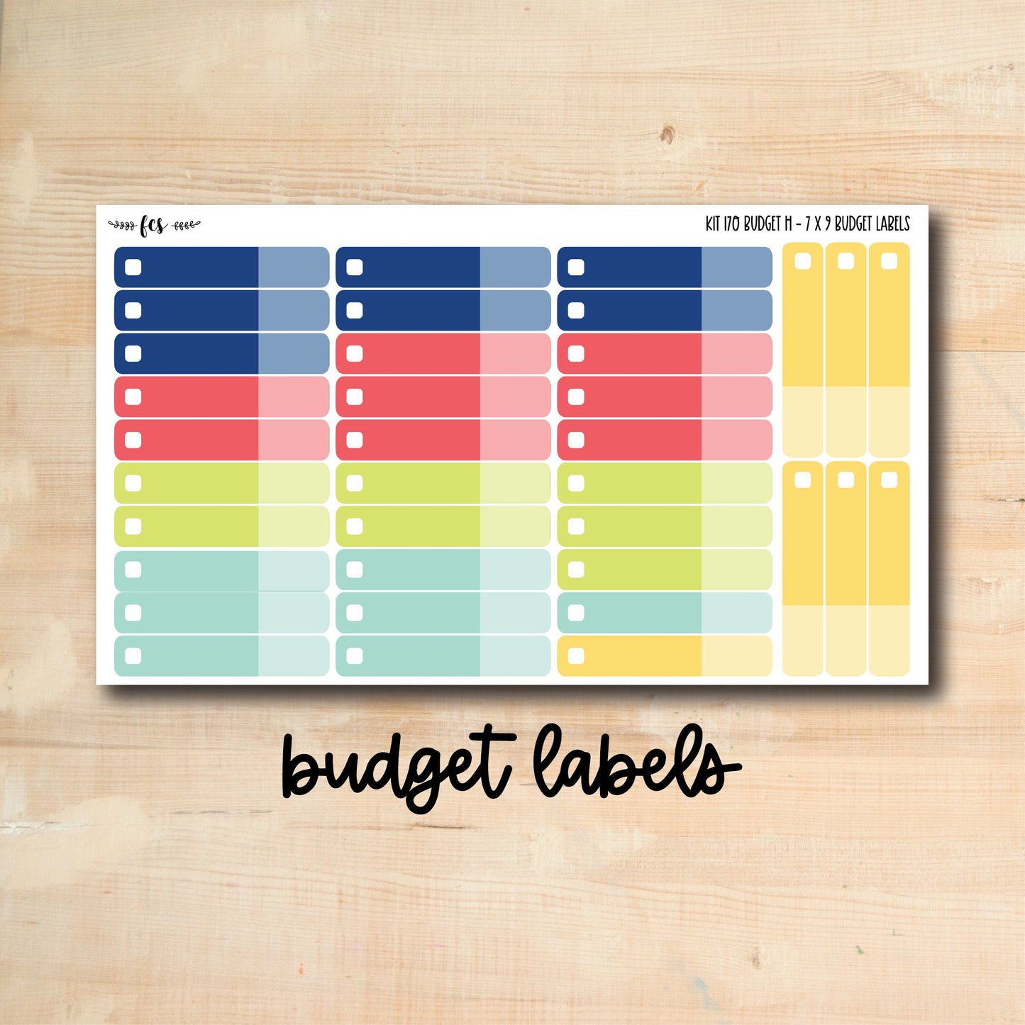 BUDGET-170 || HAPPY SUMMER 7x9 budget kit